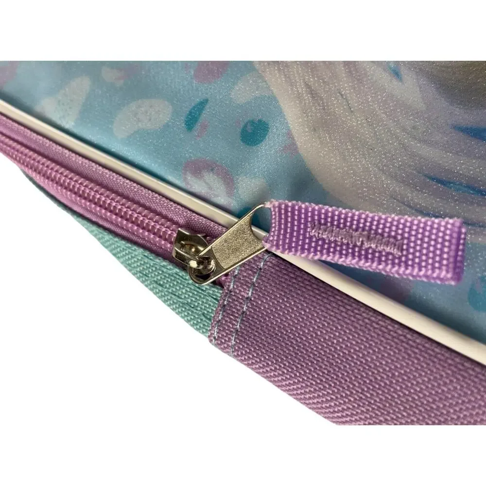 Disney Frozen Elsa Anna Backpack Kids School Bag Purple Teal 16 inch New